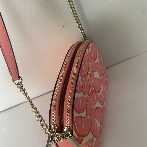 Kate Spade Spencer Pink Grapefruit Double-zip Dome Crossbody Bag NWT - Picture 10 of 16